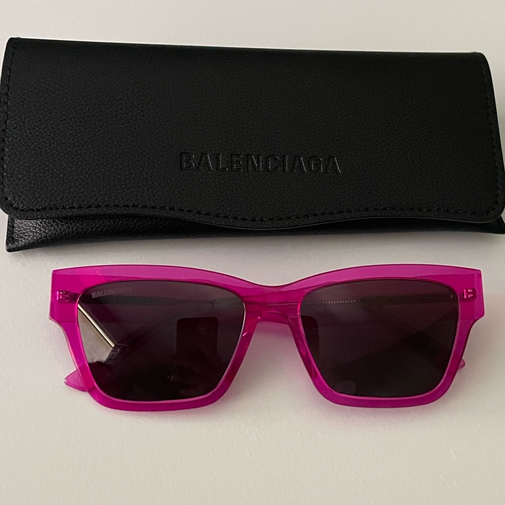 NEW! Balenciaga Hot Pink women’s Sunglasses | unworn - Picture 7 of 10
